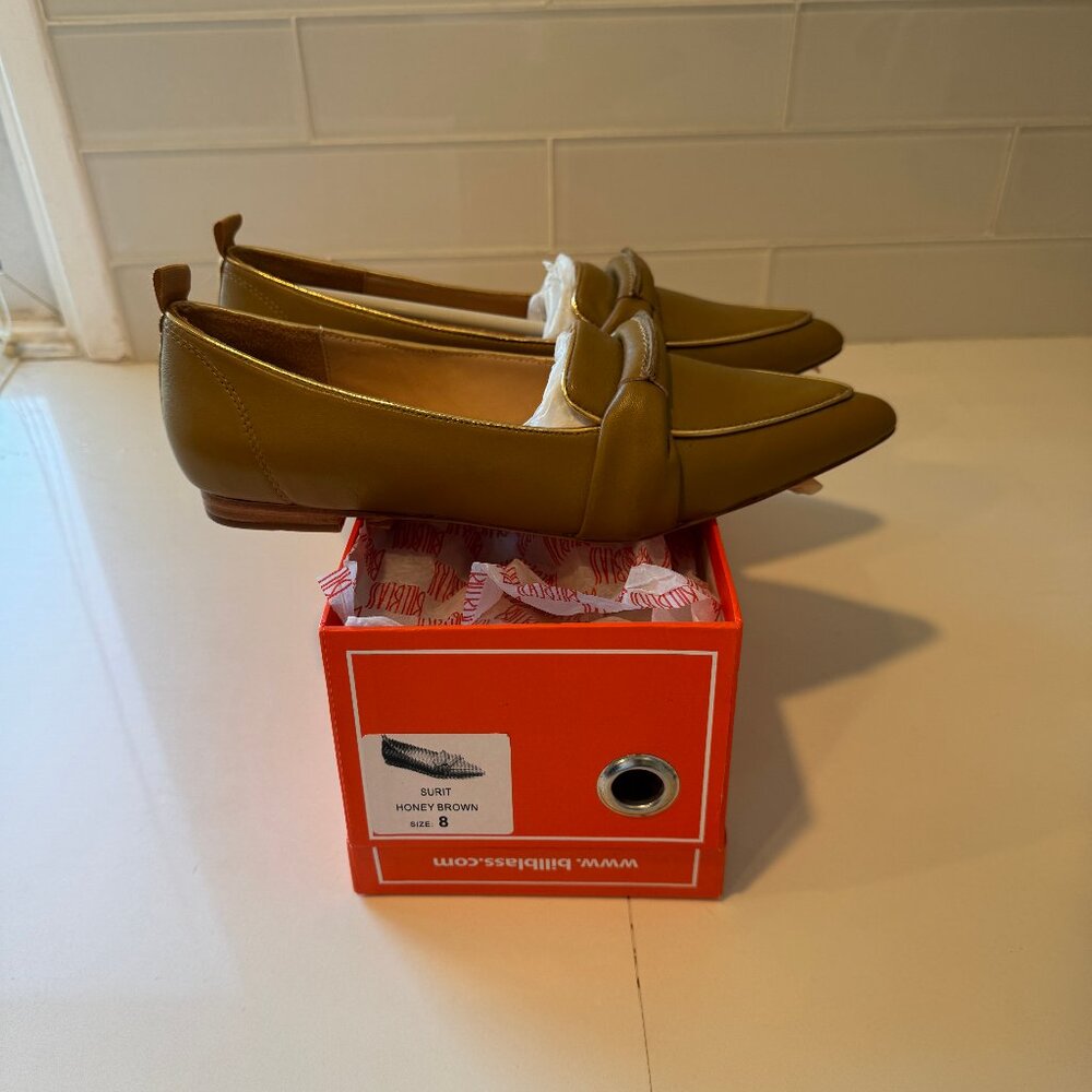 BILL BLASS Women's Flats Mustard Size 8 Leather - Picture 5 of 10